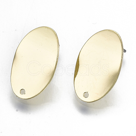 Rack Plating Iron Stud Earring Findings IFIN-N008-001-RS-1