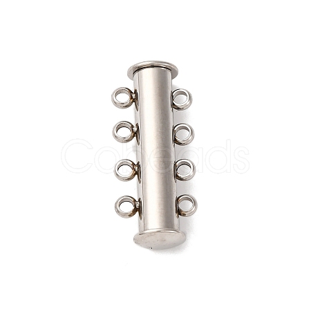 304 Stainless Steel Slide Lock Clasps STAS-A117-07B-P-1