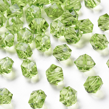 Transparent Acrylic Beads TACR-S154-15B-83-1