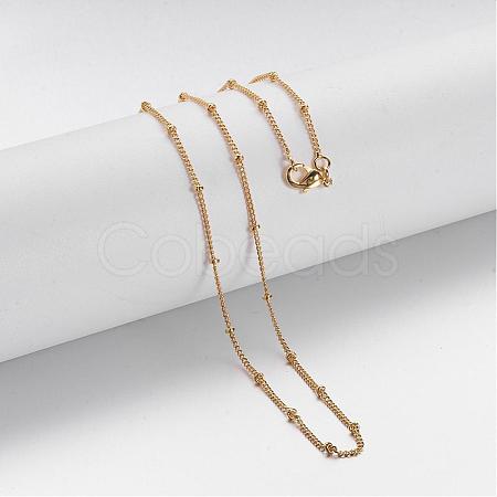 Brass Chain Necklaces MAK-F013-07G-1