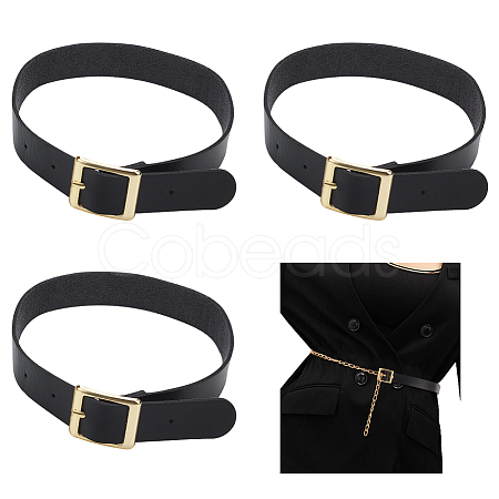 PU Leather Choker Necklaces with Alloy Clasp AJEW-WH0348-131A-1