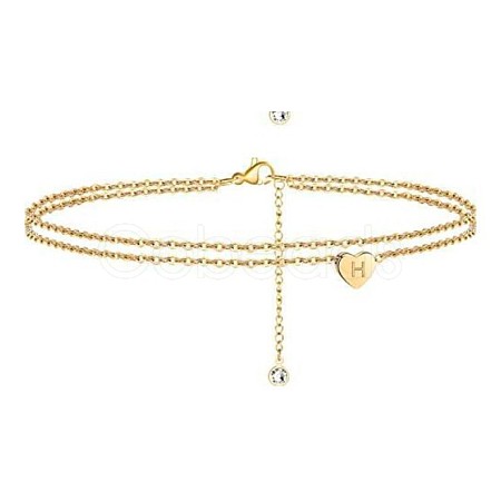 Heart Brass with Crystal Rhinestone Anklets FS-WGC43DA-25-1