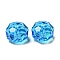 Transparent K9 Glass Beads, Faceted, Rondelle, Light Sapphire, 6x4mm, Hole: 1.2mm