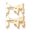 Brass Pendants, Long-Lasting Plated, Map, Golden, 20.5x30x2mm, Hole: 0.9mm