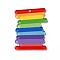 Rainbow Color Printed Acrylic Pendants, Rectangle Pattern, 35.5x27x2mm, Hole: 1.6mm