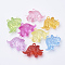 Transparent Acrylic Pendants, Rhinoceros Shaped, Mixed Color, 32x47x16.5mm, Hole: 3mm