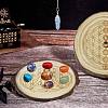 Rustic Wooden Slice Cup Mats DJEW-WH0010-86-5