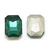 Pointed Back Glass Rhinestone Cabochons RGLA-T079-10x14mm-15-2