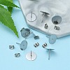 100Pcs 304 Stainless Steel Stud Earring Findings STAS-YW0001-43A-6