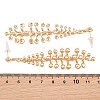 Alloy Stud Dangle Earrings for Women AL-CBA6127-05G-3