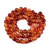 Dyed Natural White Jade Beads Strands G-T138-6mm-210-19-2