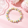 Round Natural Amazonite Beads Stretch Bracelets BJEW-JB11818-01-1