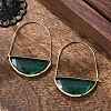 Brass Hoop Earrings X-EJEW-T007-04G-01-NF-2