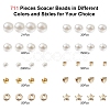 10Style Imitated Pearl Acrylic Beads and CCB Plastic Beads DIY-YW0007-51-3