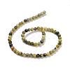 Natural Yellow Turquoise(Jasper) Beads Strands GSR6mmC007-5