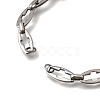 304 Stainless Steel Cross Link Chain Bracelet Making AJEW-JB01378-02-2