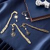 SUNNYCLUE 12Pcs 12 Styles Tibetan Style Alloy Bookmarks PALLOY-SC0003-83-5