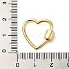 Rack Plating Brass Screw Carabiner Lock Charms KK-D047-09G-3