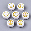 Opaque Acrylic Beads PACR-N006-003B-2