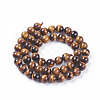 Natural Tiger Eye Beads Strands G-E528-02A-2