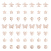 140Pcs 7 Styles Synthetic Howlite Beads G-TA0002-66-2