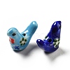 Handmade Printed Porcelain Beads PORC-F005-04-3