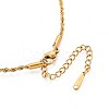 2MM 304 Stainless Steel Rope Chain Necklaces NJEW-N058-10G-2