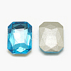 Pointed Back Glass Rhinestone Cabochons RGLA-T079-10x14mm-12-2