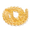 Natural Citrine Beads Strands G-E326-8mm-01-2