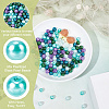200Pcsg Ocean Mix Pearlized Glass Pearl Beads HY-HY0001-03A-5