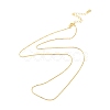 925 Sterling Silver Chain Necklace NJEW-A011-03A-G-1