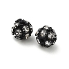 6mm Brass Crystal Rhinestone Beads KK-S519-01A-EB-1