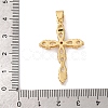 Brass Micro Pave Clear Cubic Zirconia Pendants LS-ZIRC-M117-37G-3