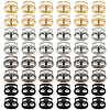 48Pcs 4 Colors Alloy Cord Locks FIND-PH0062-18-1