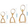 Brass Ice Pick Pinch Bails KK-PH0034-03-2
