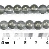 Frosted Transparent Glass Bead Strands X1-GLAA-P065-8mm-12-3
