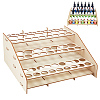 3-Layer Wooden Craft Paint & Brash Rack DIY-WH0401-04-1