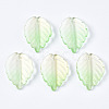 Spray Painted Glass Pendants GLAA-N042-004-4