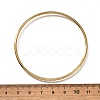 Ion Plating(IP) 304 Stainless Steel Simple Plain Bangle for Women High Polished BJEW-F461-01A-G-5