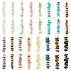 32Pcs 16 Styles Natural Chip Gemstone Beaded Connector Charms PALLOY-GO00059-1