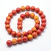 Synthetic Malachite Beads Strands G-I199-32-4mm-3