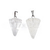 Cone/Spike/Pendulum Natural Quartz Crystal Pendants G-R278-84-3