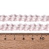 Transparent Glass Beads Strands GLAA-Q118-01A-B12-4
