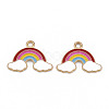 Alloy Enamel Pendants ENAM-N055-026-A01-NR-2