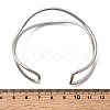 304 Stainless Steel Cuff Bangles for Women BJEW-Z150-01P-02-5