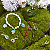 Alloy Enamel Honeycomb Pendant Stitch Markers HJEW-AB00249-4