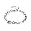 Non-Tarnish 304 Stainless Steel Cable Chain Bracelet for Men Women BJEW-E031-01P-05-1