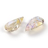 Embossed Glass Rhinestone Pendants GLAA-J101-06A-001PS-2
