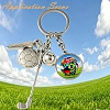 Golf Alloy Sublimation Blanks Keychains AL-CBAF9A1-02P-05-4