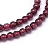 Mozambique Import Natural Grade A Garnet Round Beads Strands G-E300-A-3mm-2